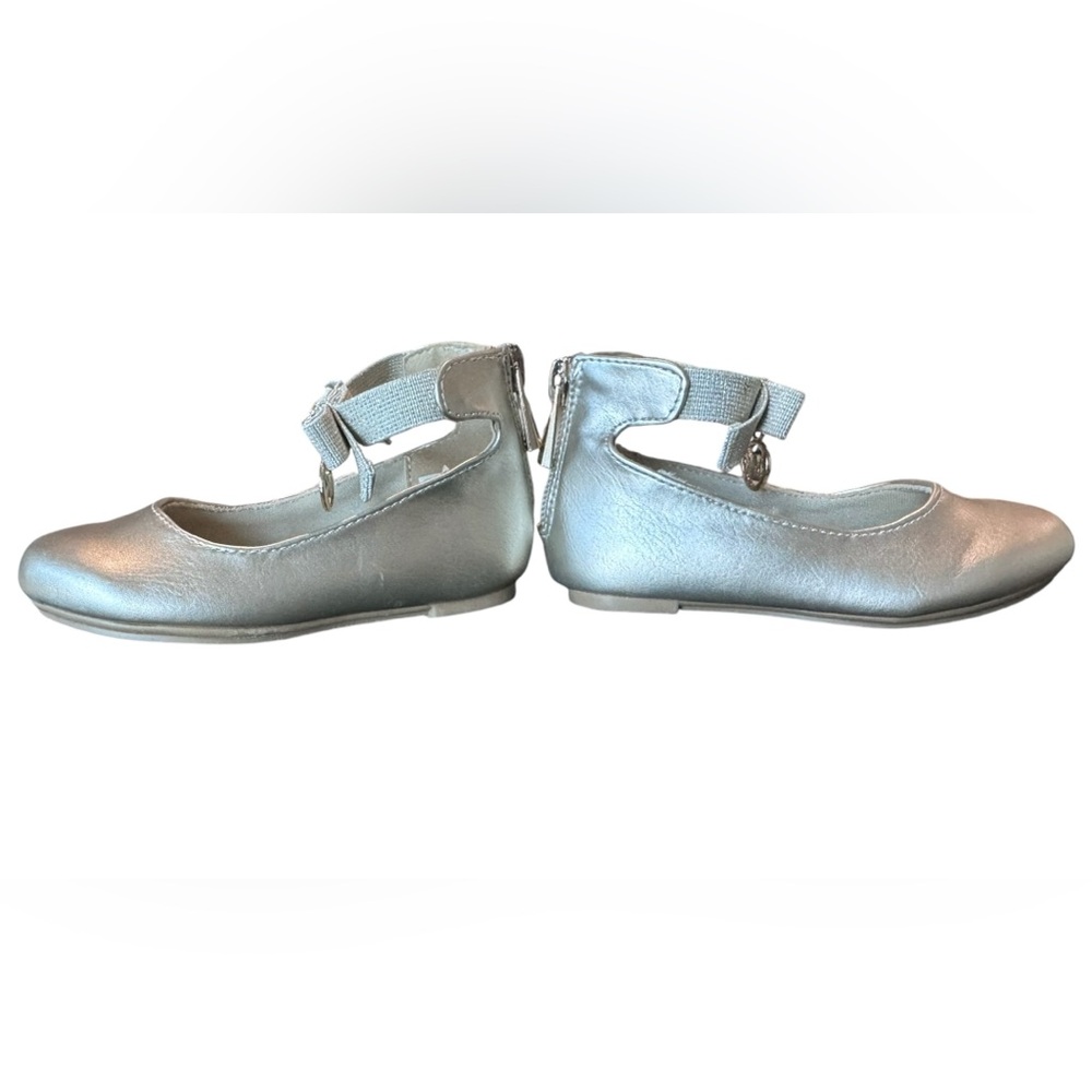 Michael Kors Girls “Kenyah Kay” Logo Charm Gold Ballet Flats Size 6 Toddler/Baby - Picture 5 of 12